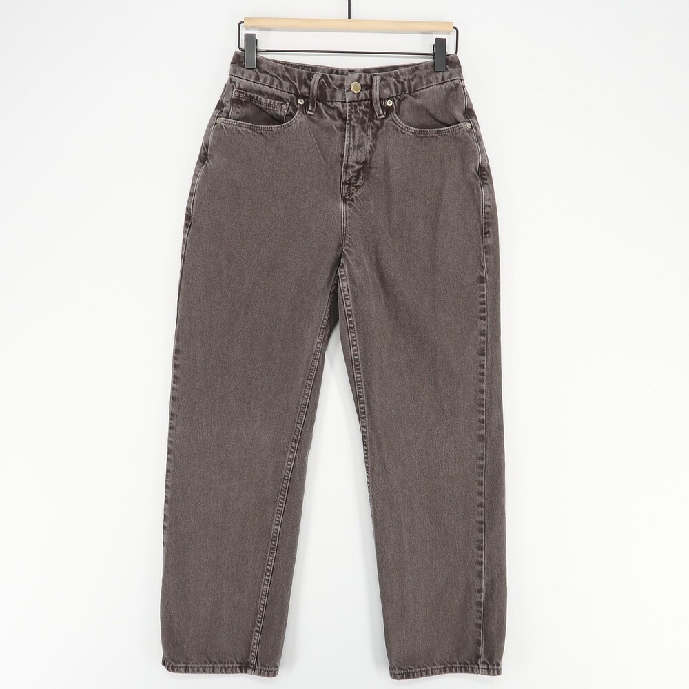 Good American 90s Duster Jeans Womens 2/26 Gray Straight‎ Leg Denim